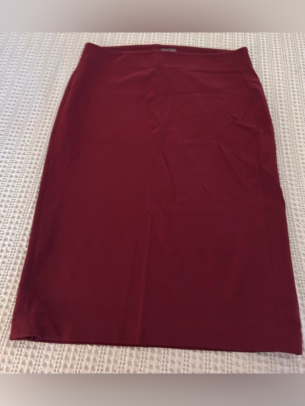 Vince Camuto Burgundy Pencil Skirt Sz L